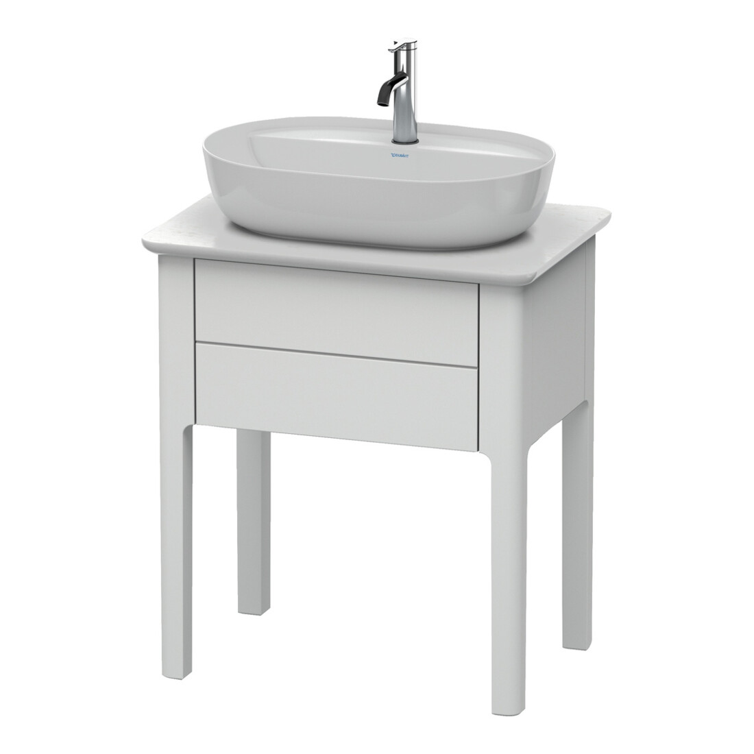 Duravit Meuble sous lavabo Luv 63,8x45x74,3 cm, 1 tiroir, st, Nord blanc mat