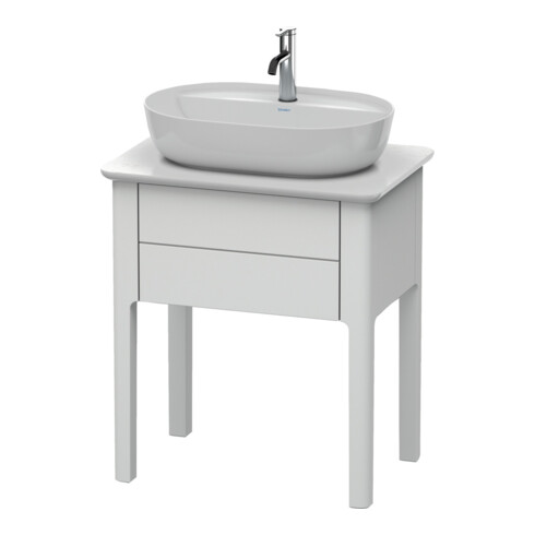 Duravit Meuble sous lavabo Luv 63,8x45x74,3 cm, 1 tiroir, st, st-gr s-mat