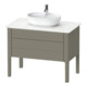 Duravit Meuble sous lavabo Luv 93,8x57x74,3 cm, 1 tiroir, 1 AZ, st, st-gr m-1