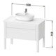Duravit Meuble sous lavabo Luv 93,8x57x74,3 cm, 1 tiroir, 1 AZ, st, st-gr m-4