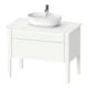 Duravit Meuble sous-lavabo Luv 93,8x57x74,3 cm, 1 tiroir, 1 porte, blanc mat-1