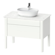 Duravit Meuble sous-lavabo Luv 93,8x57x74,3 cm, 1 tiroir, 1 porte, blanc mat