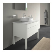 Duravit Meuble sous-lavabo Luv 93,8x57x74,3 cm, 1 tiroir, 1 porte, blanc mat-5