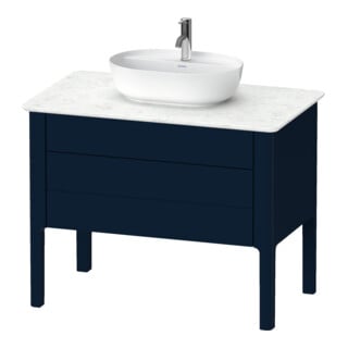 Duravit Meuble sous-lavabo Luv 93,8x57x74,3 cm, 1 tiroir, 1 porte, blanc mat