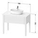 Duravit Meuble sous-lavabo Luv 93,8x57x74,3 cm, 1 tiroir, st, st-g s-mat