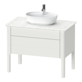 Duravit Meuble sous lavabo Luv 93,8x57x74,3cm, 1 tiroir, 1 porte, st, No w m