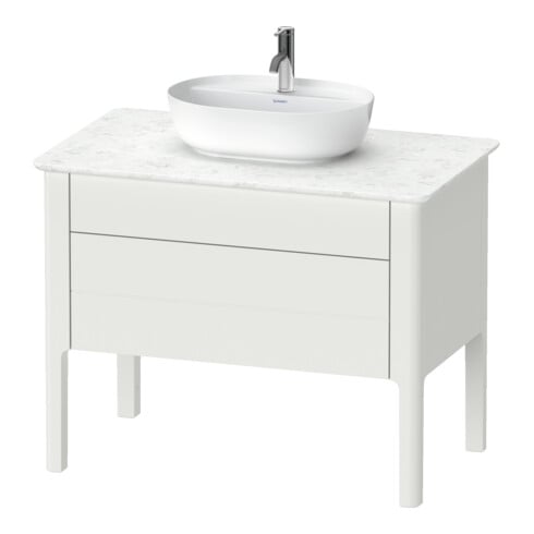 Duravit Meuble sous lavabo Luv 93,8x57x74,3cm, 1 tiroir, 1 porte, st, No w m