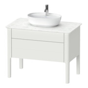 Duravit Meuble sous lavabo Luv 93,8x57x74,3cm, 1 tiroir, 1 porte, st, No w m