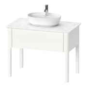 Duravit Meuble sous lavabo Luv 93,8x57x74,3cm, 1 tiroir, debout, blanc mat s-matt