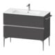 Duravit Meuble sous-lavabo mural Sivida 101x59,1x47,7 cm, 2 tiroirs, gris m, G chr-1