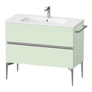 Duravit Meuble sous-lavabo mural Sivida 101x59,1x47,7 cm, 2 tiroirs, vert m, G chr