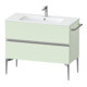 Duravit Meuble sous-lavabo mural Sivida 101x59,1x47,7 cm, 2 tiroirs, vert m, G chr-1