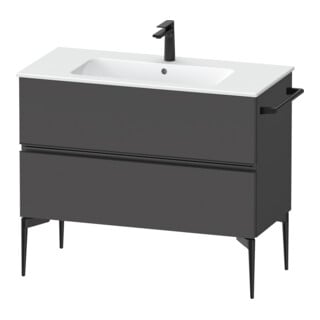 Duravit Meuble sous-lavabo mural Sivida 101x59,1x47,7cm, 2 tiroirs, gris m, Gr. sw