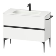 Duravit Meuble sous-lavabo mural Sivida 101x59,2x47,7 cm, 2 tiroirs, blanc mat, taille sw