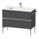 Duravit Meuble sous-lavabo mural Sivida 101x59,2x47,7cm, 2 tiroirs, gris m, G chr-1