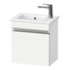 Duravit Meuble sous-lavabo mural Sivida 40x44,3x28,7 cm, D., blanc, mat, chromé-1