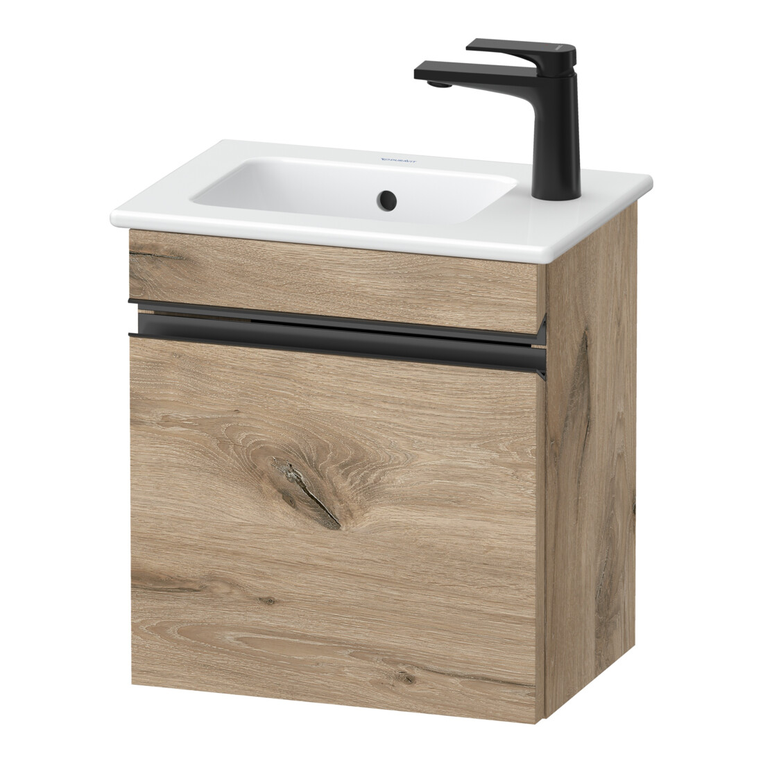 Duravit Meuble sous-lavabo mural Sivida 40x44,3x28,7 cm, porte, droite, blanc œuf, taille sw