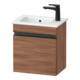 Duravit Meuble sous-lavabo mural Sivida 40x44,3x28,7 cm, porte, G, N Nat, Couleur noire-1