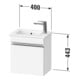 Duravit Meuble sous-lavabo mural Sivida 40x44,3x28,7 cm, porte, gauche, blanc mat, gris anthracite-5