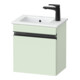 Duravit Meuble sous-lavabo mural Sivida 40x44,3x28,7 cm, porte, gauche, vert ma, Gr. sw-1