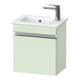 Duravit Meuble sous lavabo mural Sivida 40x44,3x28,7 cm, T., D., vert ma, Gr. chr-1