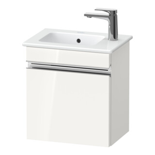Duravit Meuble sous lavabo mural Sivida 40x44,3x28,7 cm, T., droite, blanc brillant, chromé