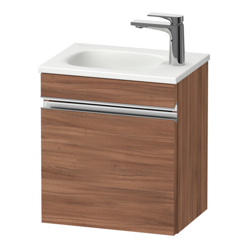 Duravit Meuble sous-lavabo mural Sivida 40x44x29,5 cm, porte, D, Noyer Nat, Gr. chr