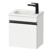 Duravit Meuble sous-lavabo mural Sivida 40x44x29,5 cm, porte, droite, blanc, mat, noir