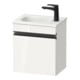 Duravit Meuble sous lavabo mural Sivida 40x44x29,5 cm, porte, gauche, blanc brillant, taille S-1
