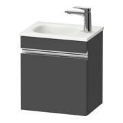 Duravit Meuble sous-lavabo mural Sivida 40x44x29,5 cm, porte, gauche, graph ma, Gr. chr-1