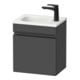 Duravit Meuble sous-lavabo mural Sivida 40x44x29,5 cm, porte, gauche, graph ma, Gr. sw-1