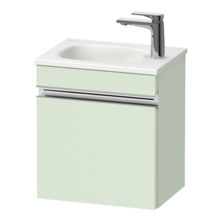 Duravit Meuble sous-lavabo mural Sivida 40x44x29,5 cm, porte, gauche, vert ma, Gr. chr