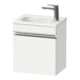 Duravit Meuble sous-lavabo mural Sivida 40x44x29,5cm, porte, gauche, blanc mat, chrome-1