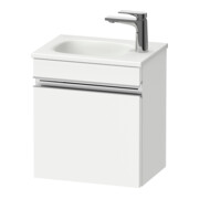 Duravit Meuble sous-lavabo mural Sivida 40x44x29,5cm, porte, gauche, blanc mat, chrome-1