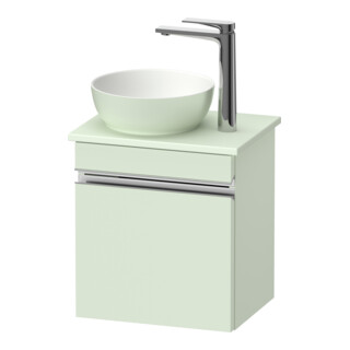 Duravit Meuble sous lavabo mural Sivida 40x44x32,5 cm, porte, chromé, gauche, vert ma