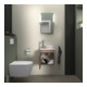 Duravit Meuble sous lavabo mural Sivida 40x44x32,5 cm, porte, G chr, D, Noyer Nat