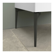 Duravit Meuble sous-lavabo mural Sivida 61x59,1x47,7 cm, 2 tiroirs, blanc brillant, taille noire-4