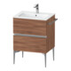 Duravit Meuble sous-lavabo mural Sivida 61x59,1x47,7 cm, 2 tiroirs, N Nat, Gr. chr-1