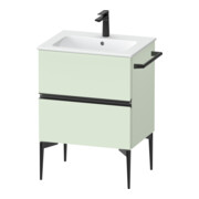 Duravit Meuble sous lavabo mural Sivida 61x59,1x47,7cm, 2 tiroirs, vert m, Gr. sw