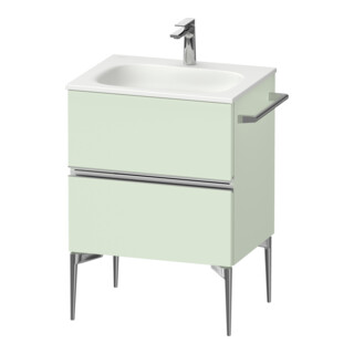 Duravit Meuble sous-lavabo mural Sivida 61x59,2x47,7 cm, 2 tiroirs, vert m, G chr