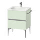 Duravit Meuble sous-lavabo mural Sivida 61x59,2x47,7 cm, 2 tiroirs, vert m, G chr-1