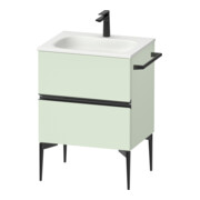 Duravit Meuble sous-lavabo mural Sivida 61x59,2x47,7cm, 2 tiroirs, vert m, Gr. sw