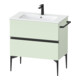 Duravit Meuble sous lavabo mural Sivida 81x59,1x47,7 cm, 2 tiroirs, vert m, Gr. sw-1