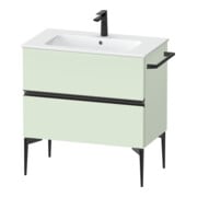 Duravit Meuble sous lavabo mural Sivida 81x59,1x47,7 cm, 2 tiroirs, vert m, Gr. sw
