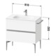 Duravit Meuble sous-lavabo mural Sivida 81x59,2x47,7 cm, 2 tiroirs, E Marbre, Couleur noire-3
