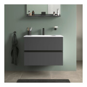 Duravit Meuble sous-lavabo mural Sivida 81x59,2x47,7cm, 2 tiroirs, gris mat, Gr. sw-4