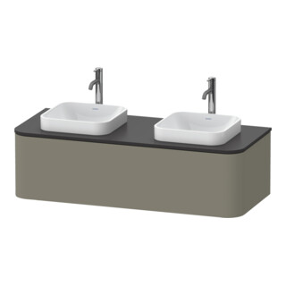 Duravit Meuble sous-lavabo o. ES Happy D.2 Plus 35,4x130 cm, 1 A, BP b, gris pierre mat s-matt