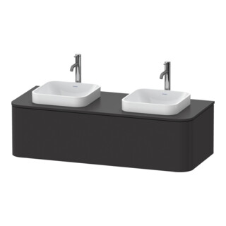 Duravit Meuble sous lavabo o. ES Happy D.2 Plus 35,4x130cm, 1 tiroir, BP b, graphite mat
