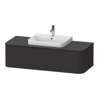 Duravit Meuble sous-lavabo o. ES Happy D.2 Plus 35,4x130cm, 1 tiroir, graph mat, milieu