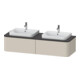 Duravit Meuble sous-lavabo o. ES Happy D.2 Plus 35,4x160 cm, 1 tiroir, BP b, Tau supermat-1